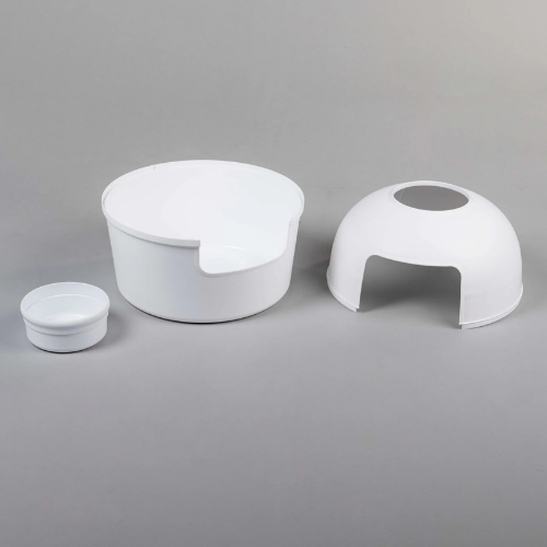 PetFlora Dekoratif Kedi Tuvaleti/Evi Beyaz