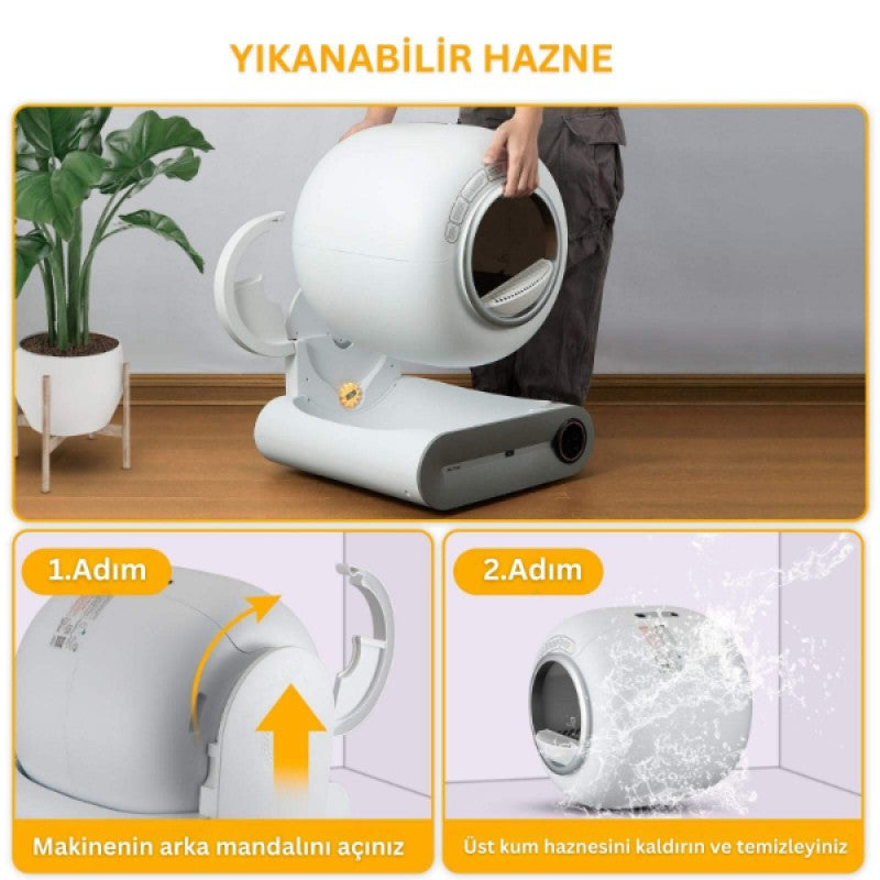 PetFlush Akıllı Otomatik Kedi Tuvaleti