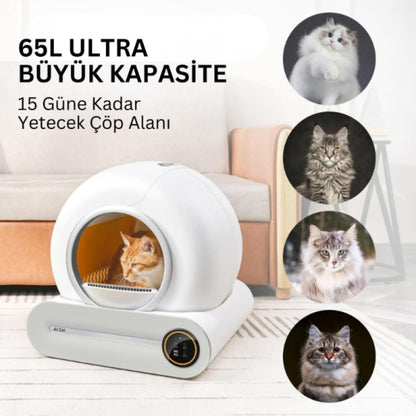 PetFlush Akıllı Otomatik Kedi Tuvaleti