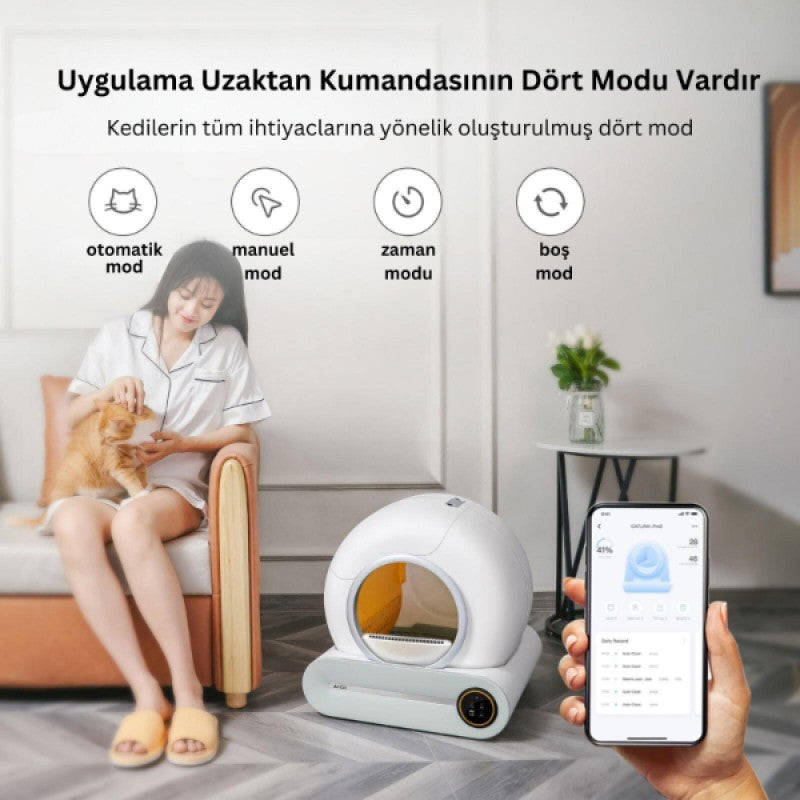 PetFlush Akıllı Otomatik Kedi Tuvaleti