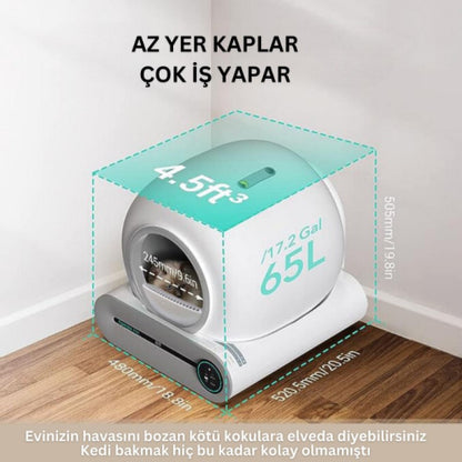 PetFlush Akıllı Otomatik Kedi Tuvaleti
