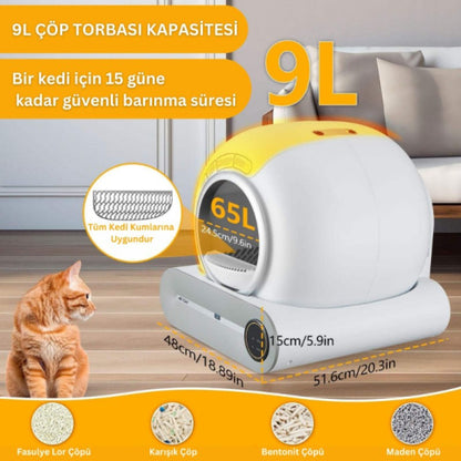 PetFlush Akıllı Otomatik Kedi Tuvaleti
