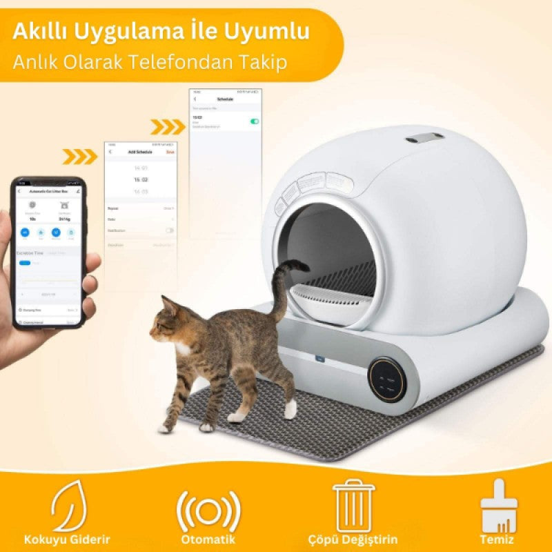 PetFlush Akıllı Otomatik Kedi Tuvaleti