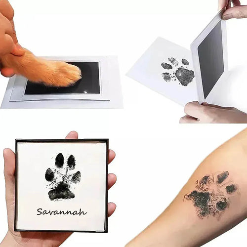 Kedi Köpek Pati İzi Fotoğraf Çerçevesi Seti - Petİz
