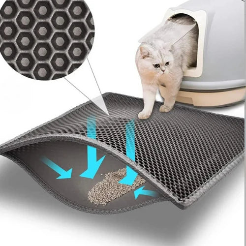 Elekli Kedi Tuvalet Önü Paspası Kedi Kumu Paspası - PetTrap
