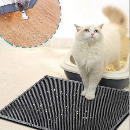 Elekli Kedi Tuvalet Önü Paspası Kedi Kumu Paspası - PetTrap