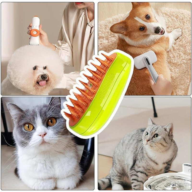 PetMist Silikon Masajlı Tüy Toplama Tarağı