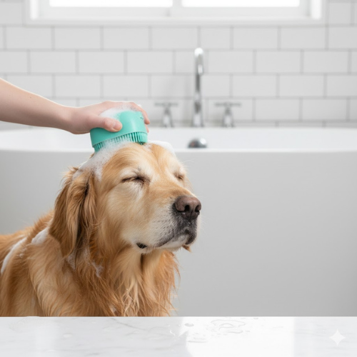 Şampuan Hazneli Kedi Köpek Yıkama Kesesi - PetScrub