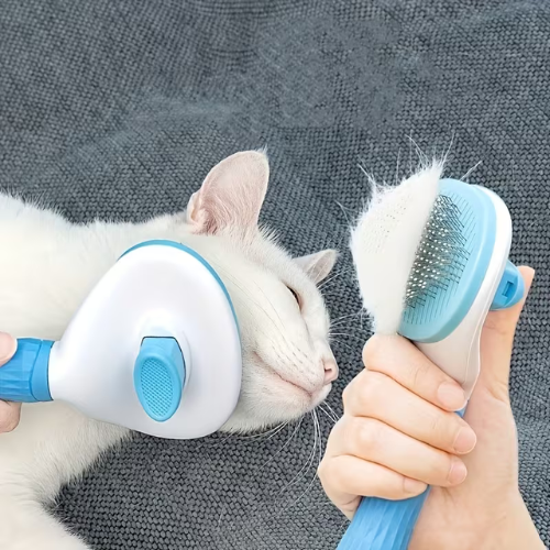 Tuşlu Otomatik Tüy Toplama Tarama Fırçası - PetBrush