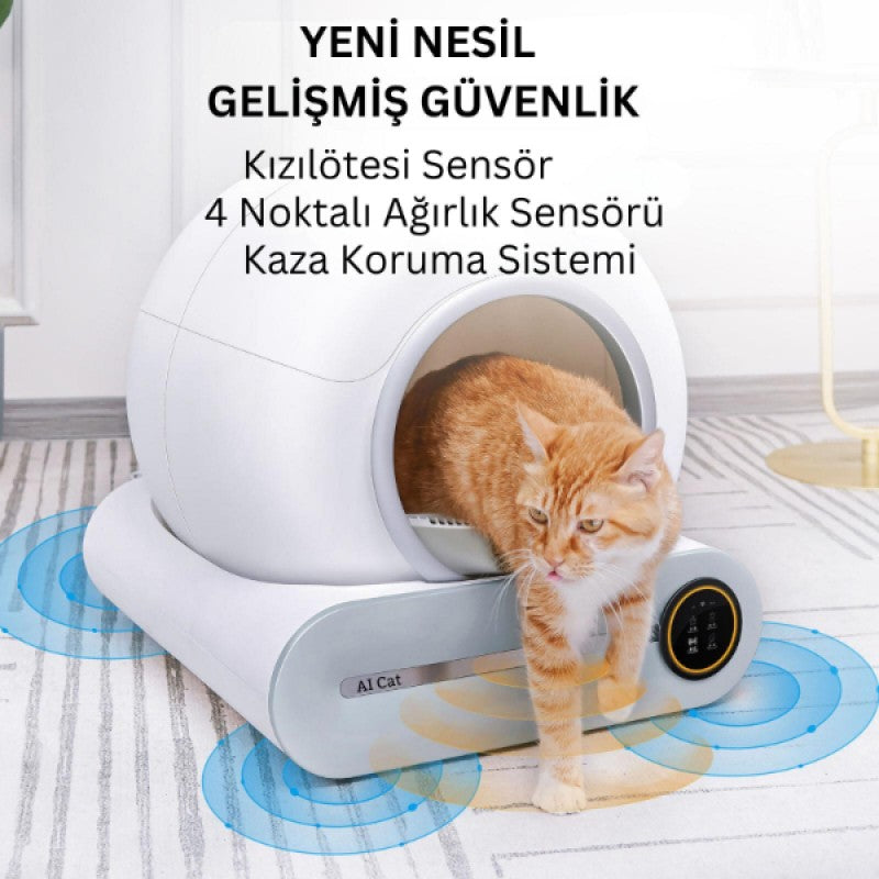 PetFlush Akıllı Otomatik Kedi Tuvaleti