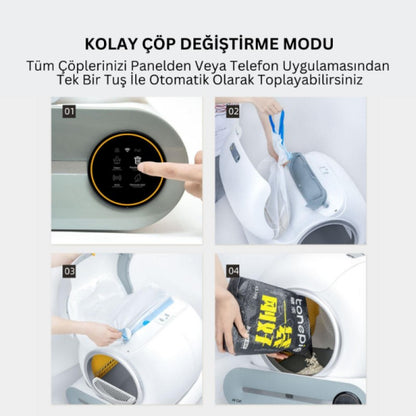 PetFlush Akıllı Otomatik Kedi Tuvaleti
