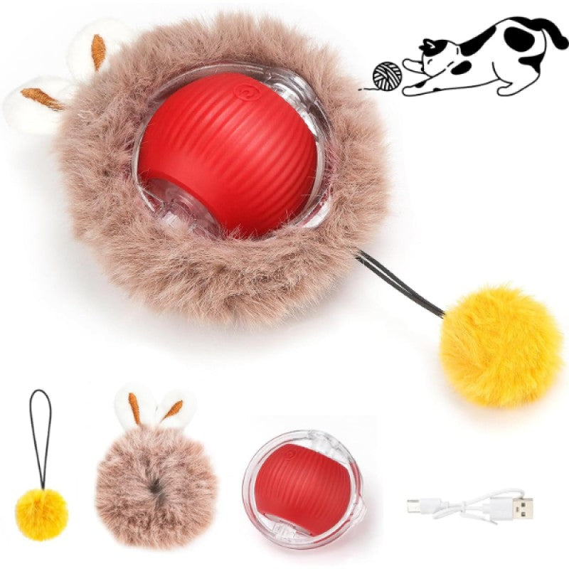 PetBall Tüylü Şarjlı Kedi Oyuncağı