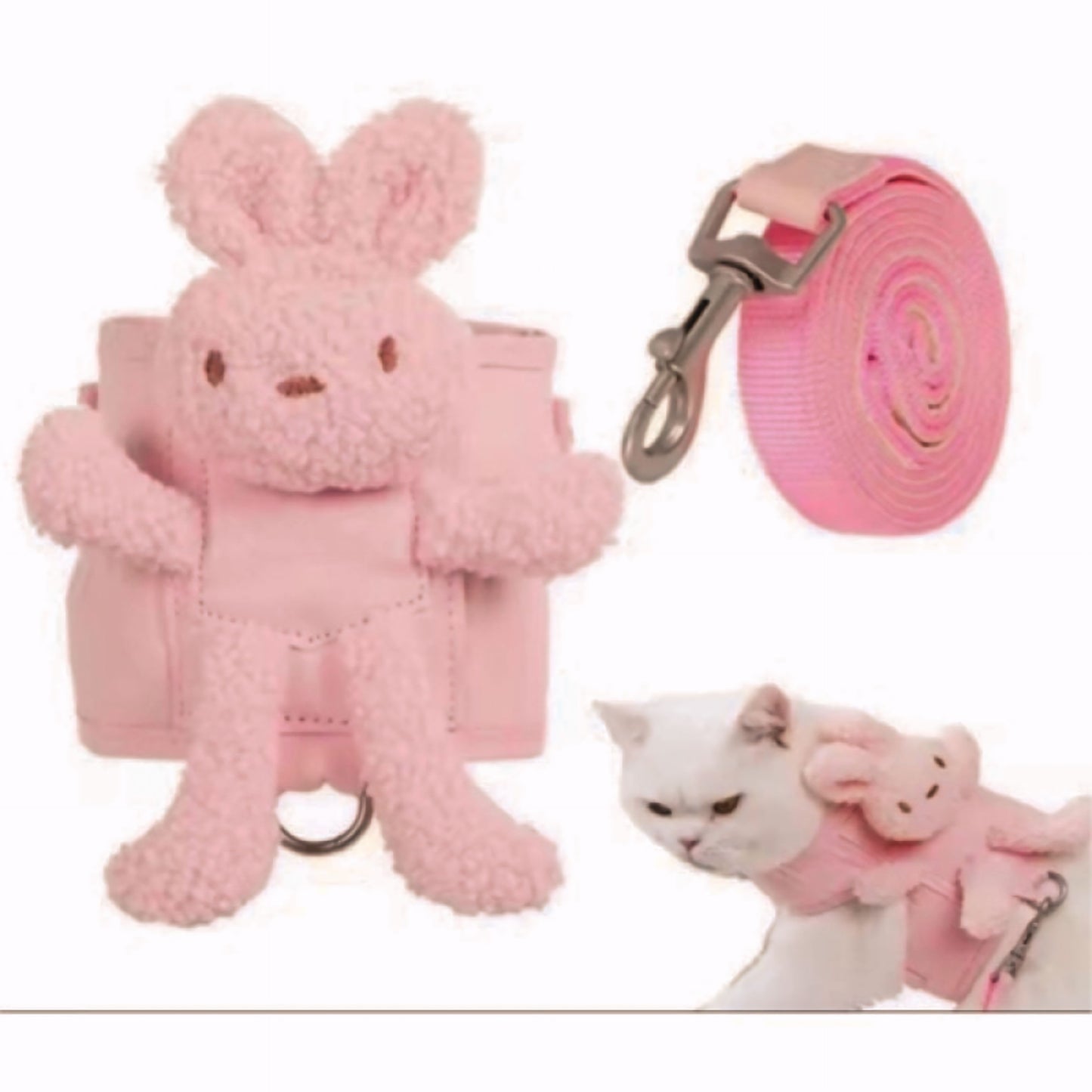PetBear Peluş Ayıcıklı Göğüs Gezdirme Tasması Set