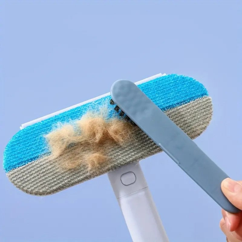 Petriroll Saplı Evcil Hayvan Tüy Temizleme Fırçası