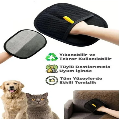 Eldiven Tüy Toplayıcı Eldiven | Kedi & Köpek Bakım Eldiveni - Petrisil